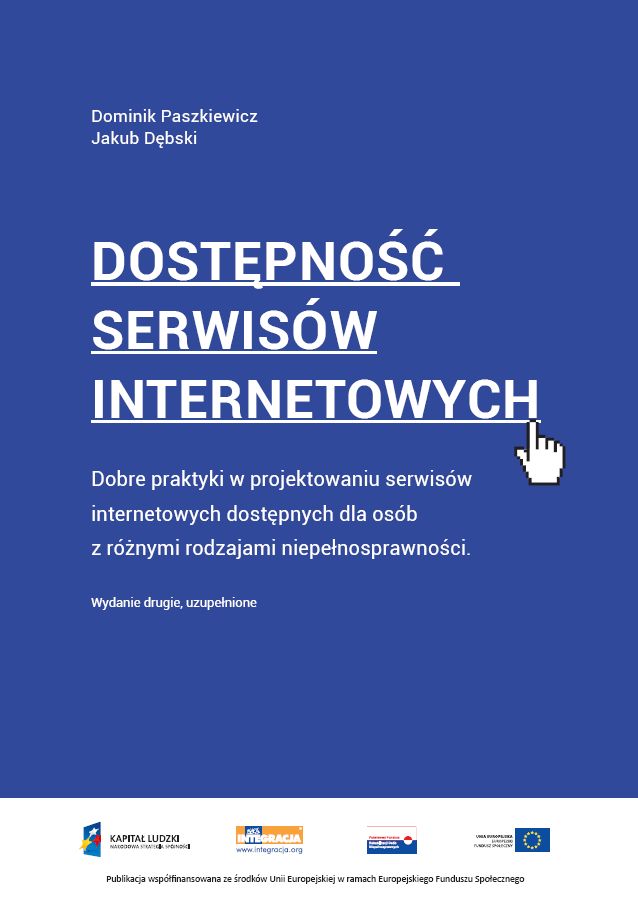 Okładka publikacji "Dostępne serwisy internetowe"