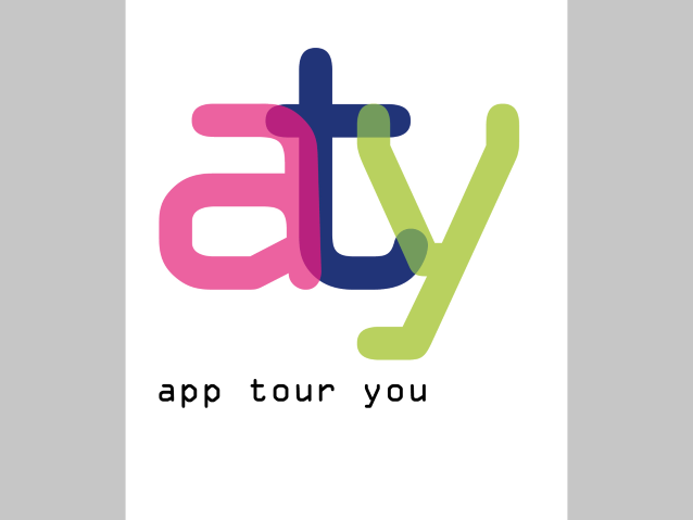 logo Aplikacji Tour You, złożone z liter ATY