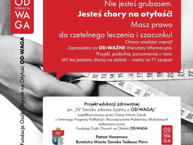 plakat zachęcający do udziału w warsztatach w Sanoku 