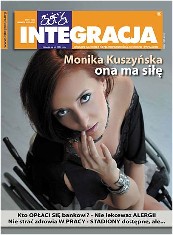 Na okładce Integracji Monika Kuszyńska