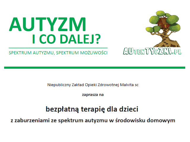 plakat zachęcający do udziału w projekcie bezpłatnej terapii