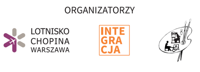 loga organizatorów wystawy: Lotniska Chopina w Warszawie, Integracja i AMUN