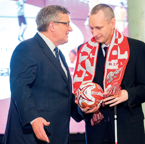 Tomasz i były prezydent Bronisław Komorowski