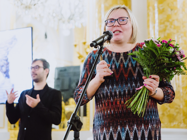 Marzena Kozak odebrała statuetkę w imieniu dr Heleny Pyz