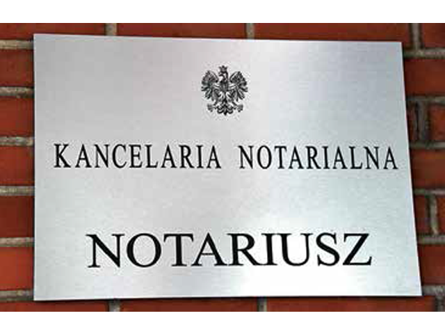 napis: Kancelaria notarialna