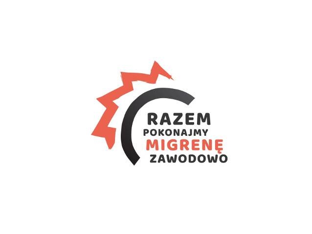 Logo z napisem: razem pokonajmy migrenę zawodowo