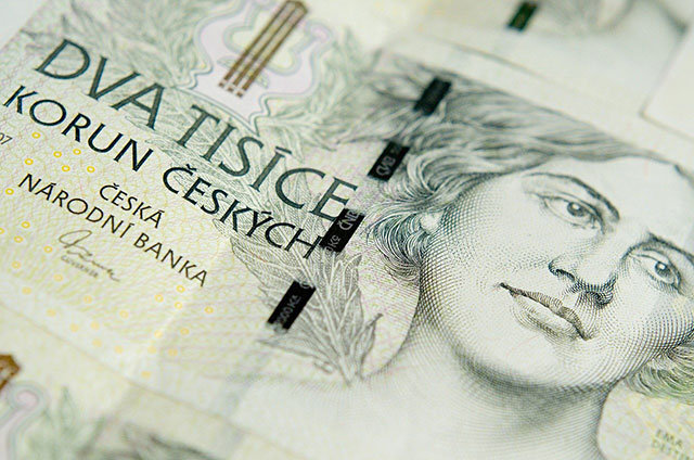 banknot koron czeskich dwa tysiące