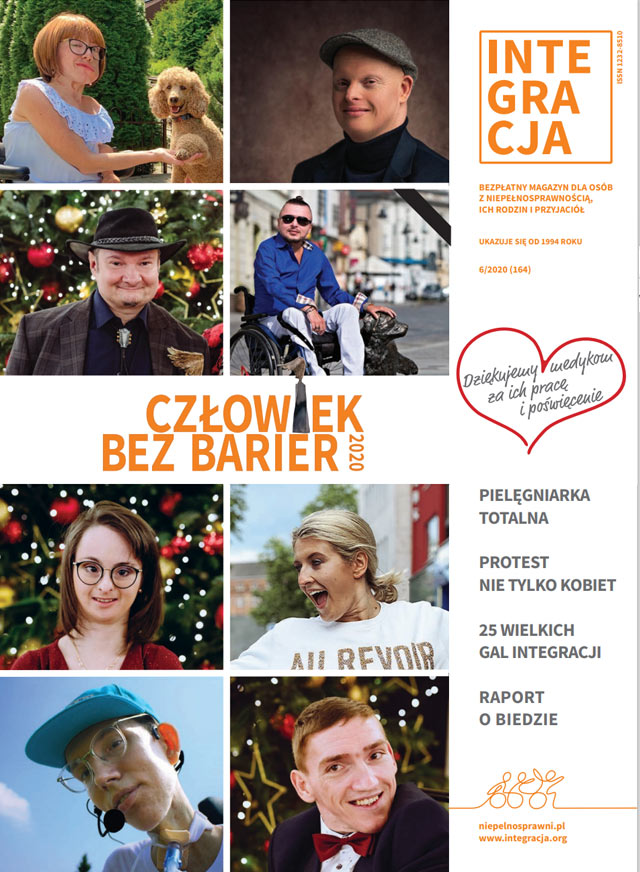 okładka magazynu Integracja - 6 finalistów konkursu człowiek bez barier