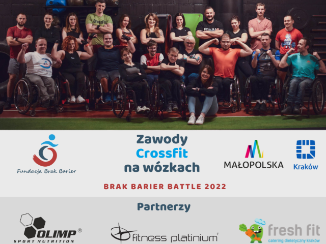 Ogólnopolskie zawody Crossfit na wózkach - „Brak Barier Battle 2022”