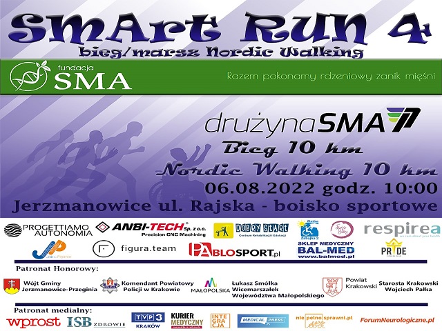 Plakat promujący wydarzenie smart run