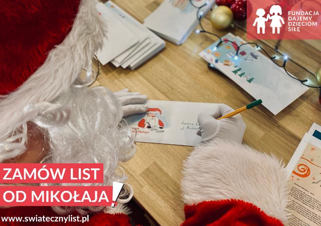 zamów list do mikołaja, materiał prasowy Fundacja Dajemy Dzieciom Siłę