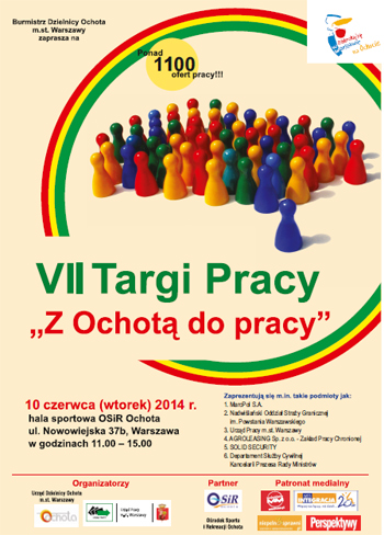 Plakat targów pracy