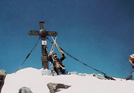 Jan Luber na Grossglockner w Austrii. Fot.: Arch. J. Lubera