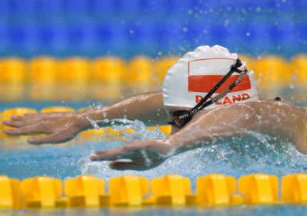 na zdjęciu: Joanna mendak płynie po medal, fot: Liu Jin/EastNews