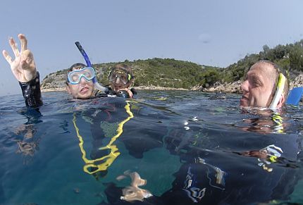 Na zdjęciu: obóz nurkowy na wyspie Hvar, fot: Piotr Stós