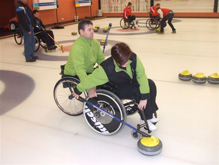 Zdjęcie: zawodu curlingu na wózkach