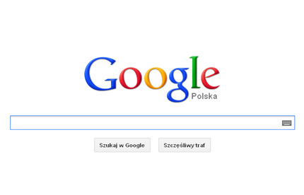 Główne okno Google