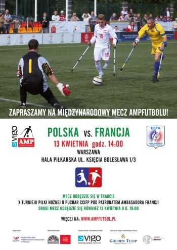 Zaproszenie na mecz ampfutbolowy Polska - Francja