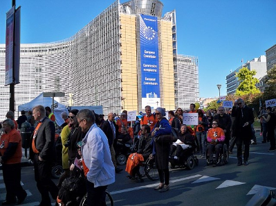 Zdjęcie promujące galerię Manifestacja w Brukseli